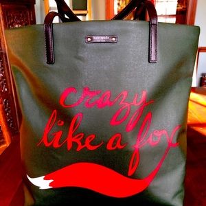 Kate Spade ♠️ crazy like a fox bon shopper tote